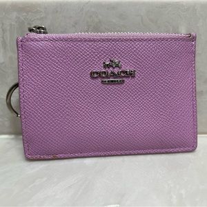 Pink Coach Keychain Wallet